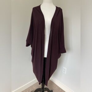G:21 Light Weight Dolman Sleeve Purple Long Cardigan - Size M-L